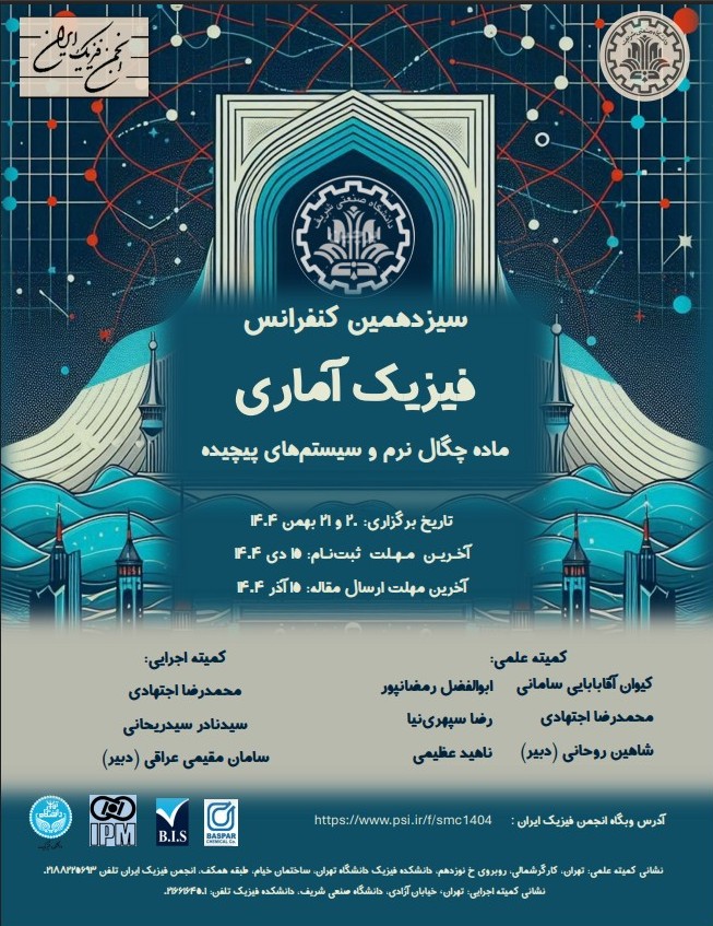 سیزدهمین کنفرانس فیزیک آماری، ماده چگال نرم و سیستمهای پیچیده