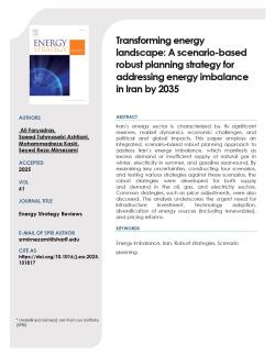 Transforming energy landscape: A scenario-based robust planning strategy for addressing energy imbalance in Iran by 2035